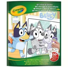 Crayola: Cuaderno de colorear y pegatinas - Bluey