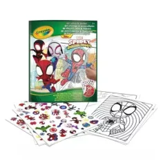 Crayola: Libro para colorear con pegatinas - Spider-Man