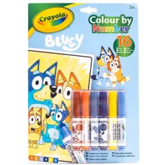 Crayola: Libro para colorear por números - Bluey