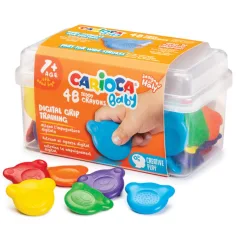 Crayones Baby Teddy en forma de oso 48 unidades, en caja - Carioca