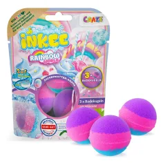 Craze Inkee: Paquete de 3 bolas de baño veganas de colores del arcoíris