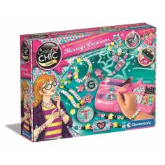 Crazy Chic: Set creativo de creación de mensajes con cuentas - Clementoni
