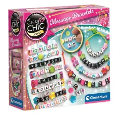 Crazy Chic: Set de creación de pulseras de mensajes - Clementoni