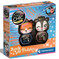 Crazy Chic: Set de esmaltes de uñas con cabezas de animales - Clementoni