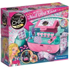 Crazy Chic: Set de juego de estudio de uñas en bolsa - Clementoni