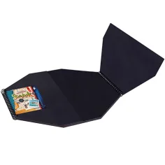Creative Kids: Álbum creativo octogonal negro 30x30cm