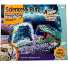 Cristales mágicos: Kit de crecimiento de cristales de dinosaurio