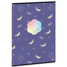 Cuaderno cuadrado de unicornio Wonderland A/4