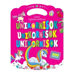 Cuaderno de actividades colorido con unicornios