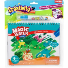 Cuaderno de actividades para colorear con agua - Dinosaurios