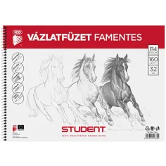 Cuaderno de bocetos espiral sin madera B/4