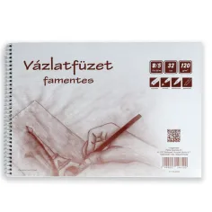 Cuaderno de bocetos sin madera B/5 32 hojas, 120g