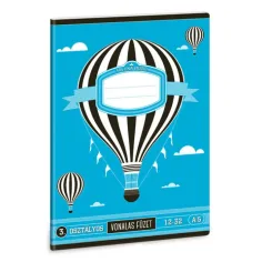 Cuaderno de líneas con globos aerostáticos A/5 3º grado