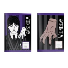 Cuaderno de Wednesday en dos versiones 17x25cm 40 hojas
