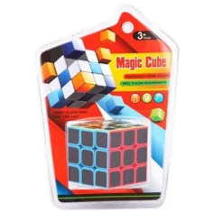 Cube World: Cubo mágico con diseño de carbono 3x3