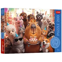 imagen de Cumpleaños de la Capibara puzzle de 200 piezas - Trefl 1