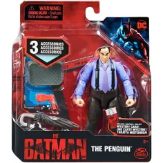 DC Comics: La figura de acción de Pingüino de Batman con accesorios 10cm - Spin Master
