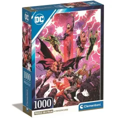 DC Comics: Rompecabezas compacto de 1000 piezas de la Liga de la Justicia 50x70cm - Clementoni
