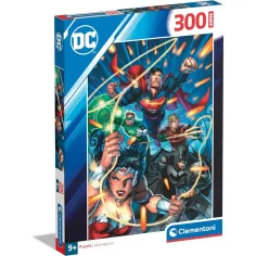 DC Comics: Rompecabezas Super de 300 piezas de la Liga de la Justicia - Clementoni