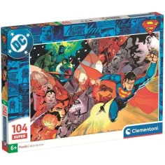 DC Comics Superman momentos heroicos puzzle de 104 piezas - Clementoni