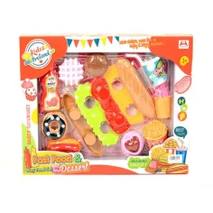 Delicioso set de menú de Hot-Dog