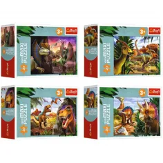 Descubre el mundo de los dinosaurios rompecabezas MiniMaxi de 20 piezas - Trefl