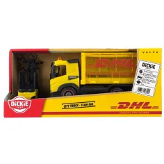 DHL Volvo camión con carretilla elevadora - Dickie Toys