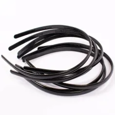 Diadema negra set de 10 piezas 8mm