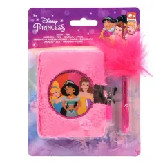 Diario de peluche de Princesas Disney con bolígrafo