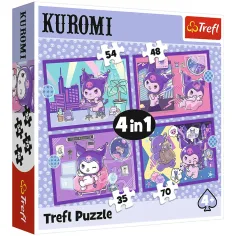 Días de Kuromi 4 en 1 puzzle - Trefl