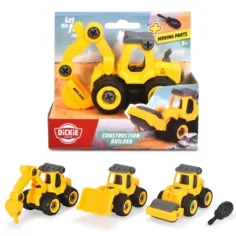 Dickie Toys: Vehículos de construcción ensamblables en varias versiones - Simba Toys