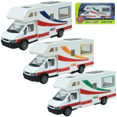 Die-Cast: Autocaravana de metal en varias versiones 17cm 1ud