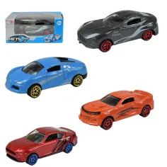 Die-Cast: Coche deportivo de metal en varias versiones 1/64 1ud