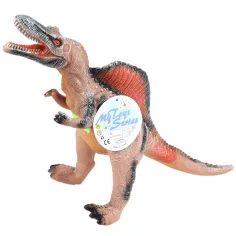 Dino World: Figura de dinosaurio Spinosaurus de material vinílico que emite sonido con relleno de algodón de 35 cm