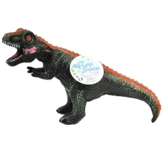 Dino World: Figura de dinosaurio T-REX de material vinílico que emite sonido con relleno de algodón de 35 cm de tamaño