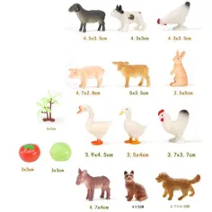 imagen de Dino World: Set de figuras de animales de granja 2