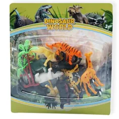 Dino World: Set de figuras de animales salvajes