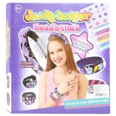 Diseñador de Joyas: Set de creación de diademas con cuentas de colores y accesorios