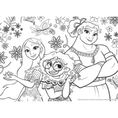 imagen de Disney Encanto 2 en 1 maxi puzzle de 4x48 piezas y libro para colorear 35x25cm - Lisciani 5