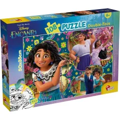 Disney Encanto 2 en 1 puzzle y colorear de 108 piezas 50x35cm - Lisciani