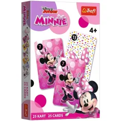 Disney: Juego de cartas de Póker negro de Minnie Mouse - Trefl