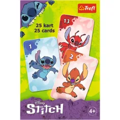 Disney: Juego de cartas de Póker Negro Stitch - Trefl