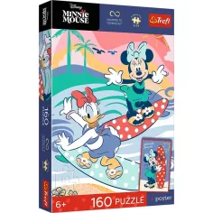 imagen de Disney Minnie ratón 160 piezas UFT rompecabezas con póster - Trefl 1