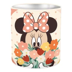 Disney Minnie ratón soporte de escritorio metálico en forma de cilindro 10x11cm