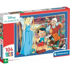 Disney Pinocho rompecabezas Supercolor de 104 piezas - Clementoni