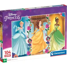 Disney Princesas 104 piezas Super puzzle - Clementoni