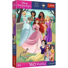 imagen de Disney Princesas 160 piezas UFT puzzle con póster - Trefl 1