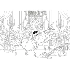 imagen de Disney Princesas 2 en 1 rompecabezas y libro para colorear de 250 piezas 50x35cm - Lisciani 3
