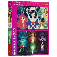 Disney princesas encantadoras 2x200 piezas puzzle - Trefl