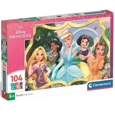 Disney Princesas Románticas princesas Supercolor puzzle de 104 piezas - Clementoni